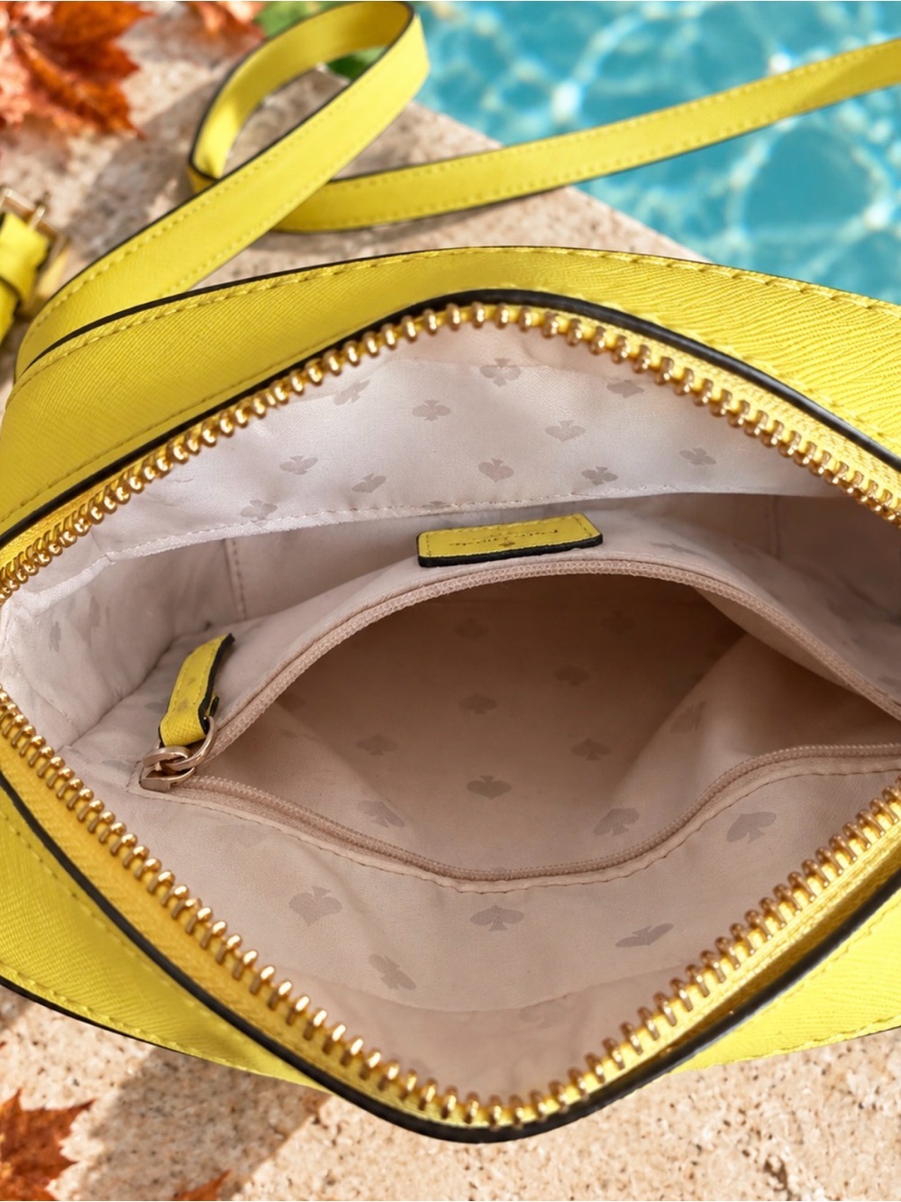 kate spade bright yellow crossbody bag - Picture 4 of 4